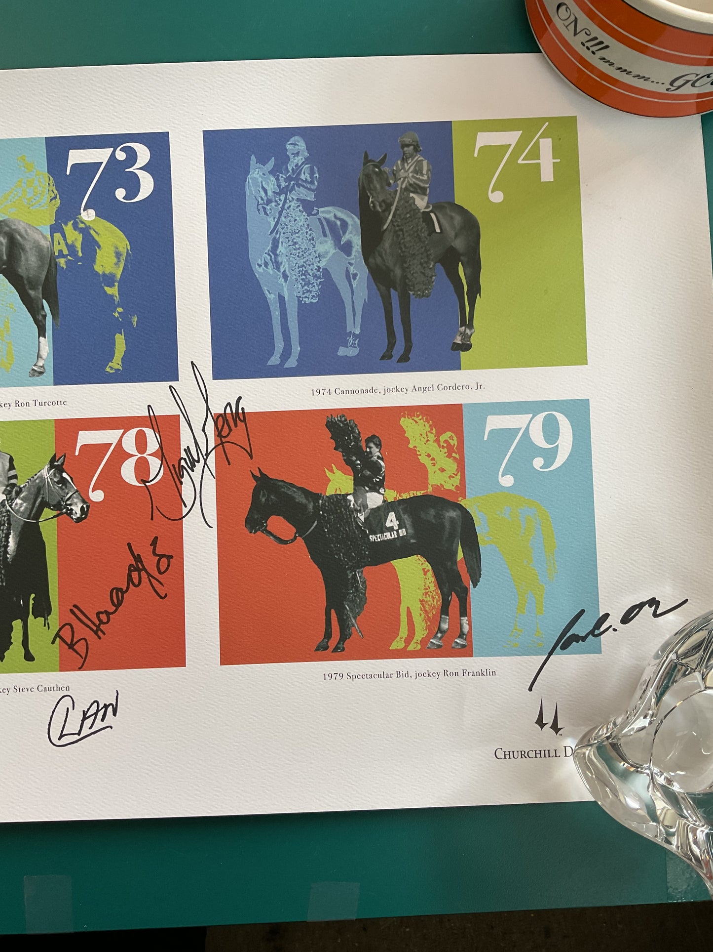 Superstars of the Seventies Kentucky Derby Alumni Weekend 2010 Signed Poster