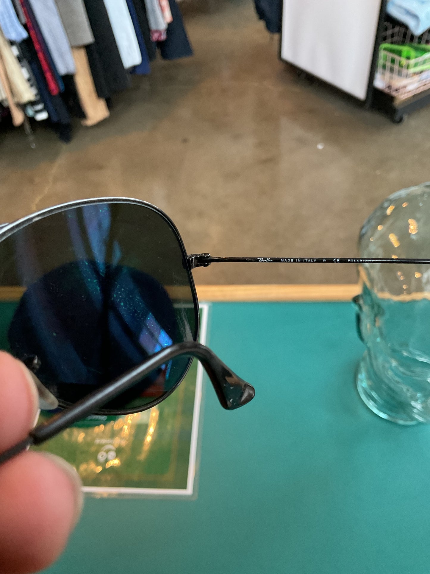 Ray-Ban P Aviator Polarized Sunglasses Made in Italy