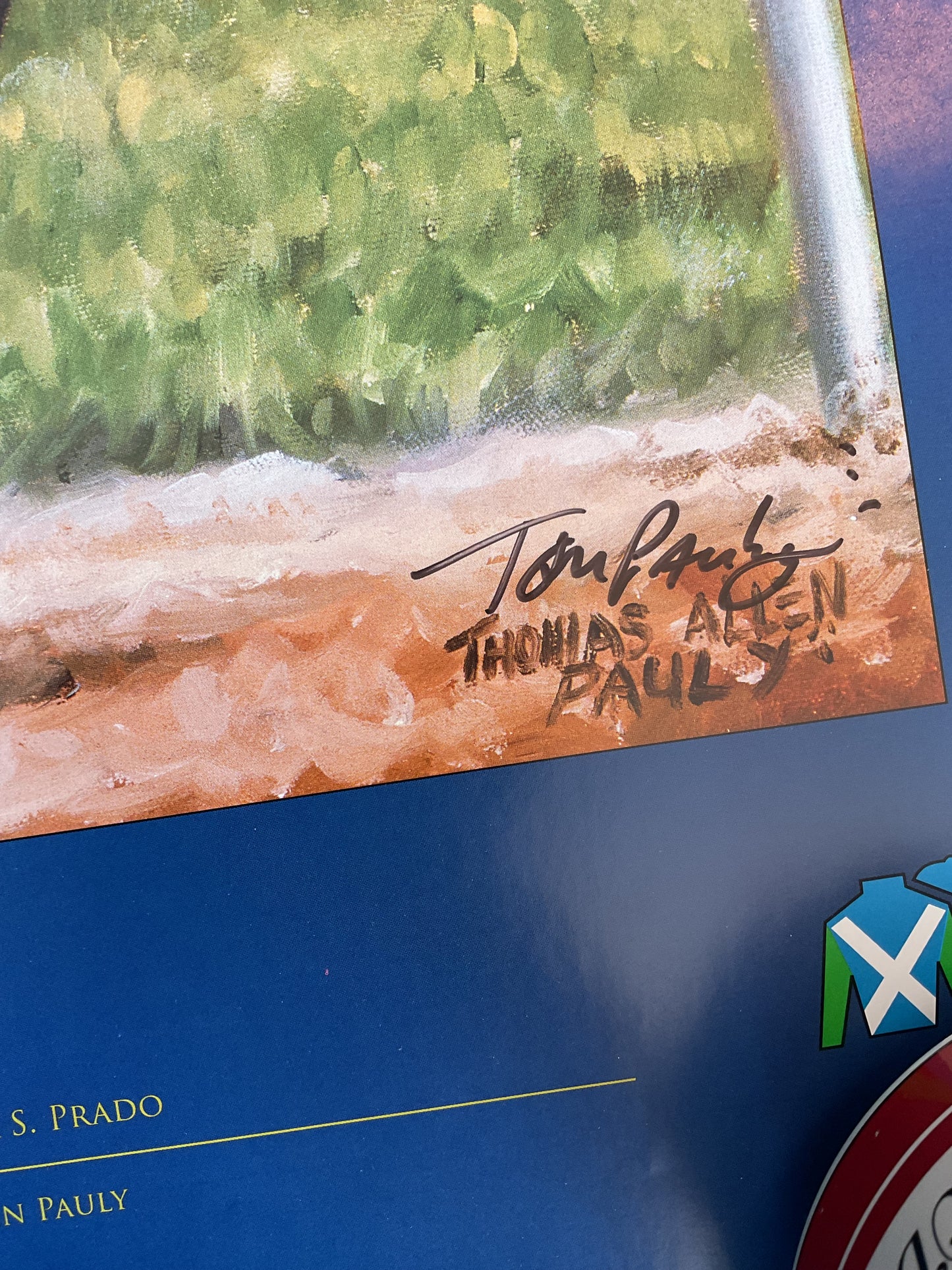 Barbaro Kentucky Derby Winner 2006 Signed by Tom Pauly