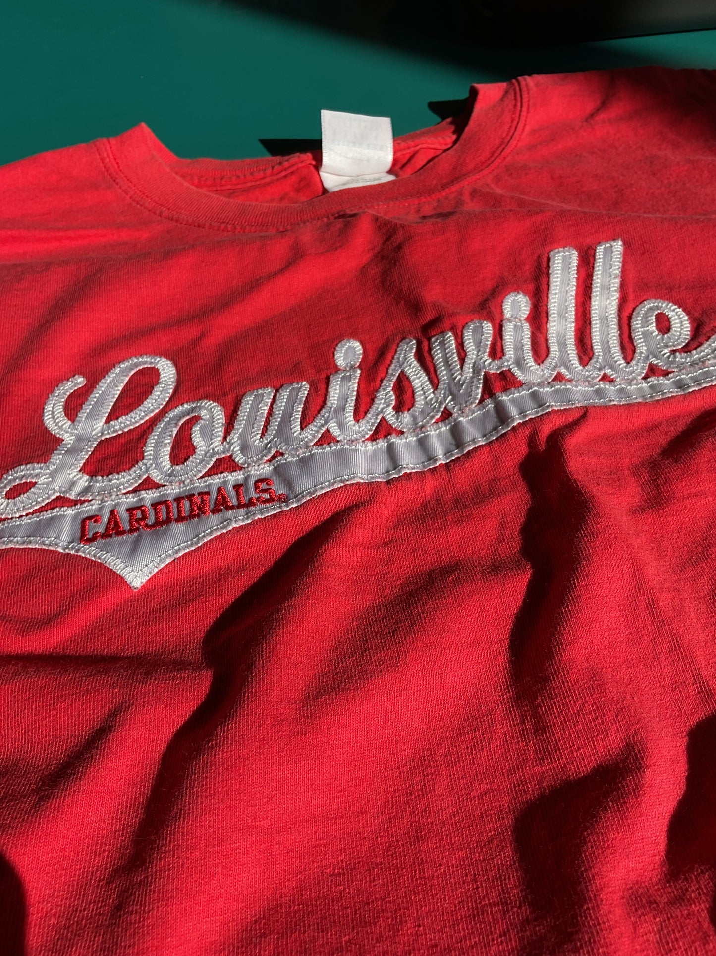University of Louisville T Shirt Raised Graphic 2XL