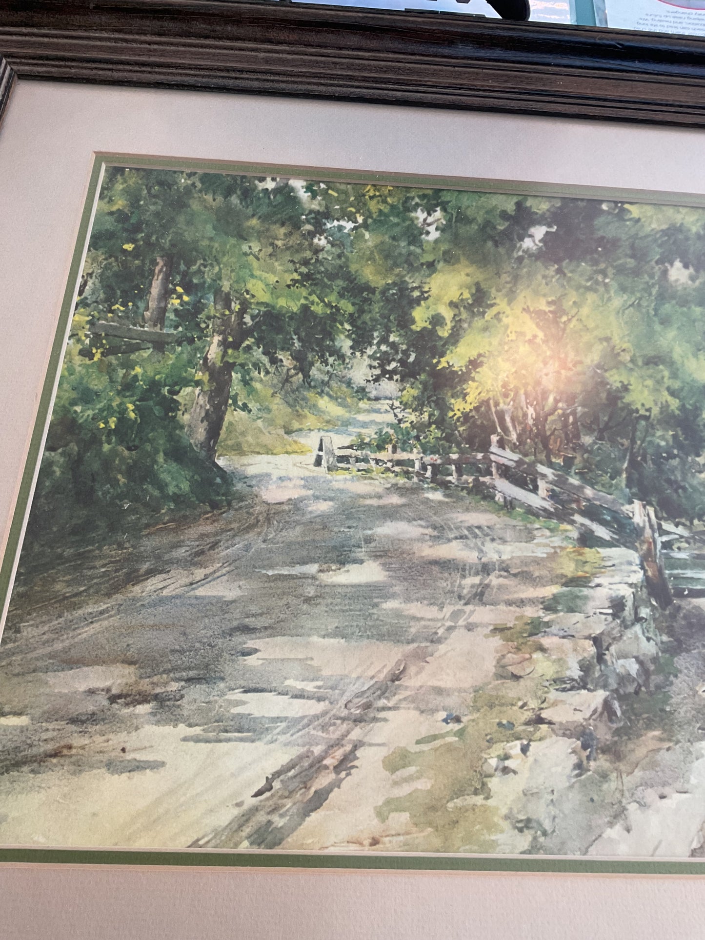 Paul Sawyier “A Shady Lane” Authenticated 725/1000 Print