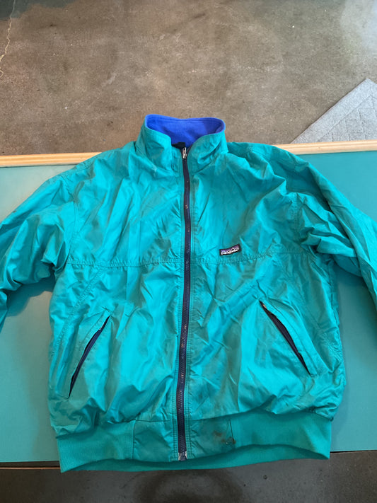 Vintage Teal Patagonia Windbreaker Large