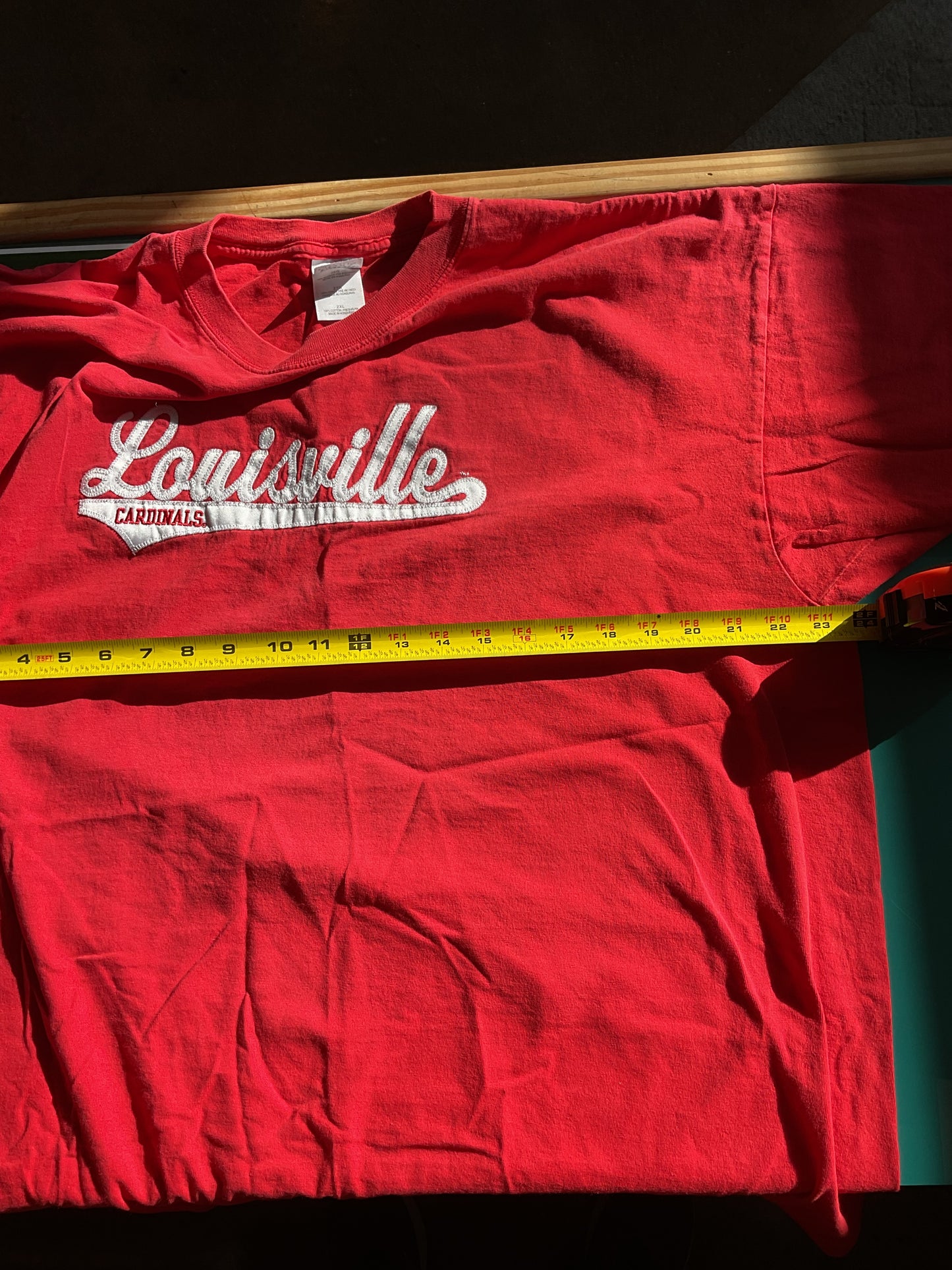 University of Louisville T Shirt Raised Graphic 2XL