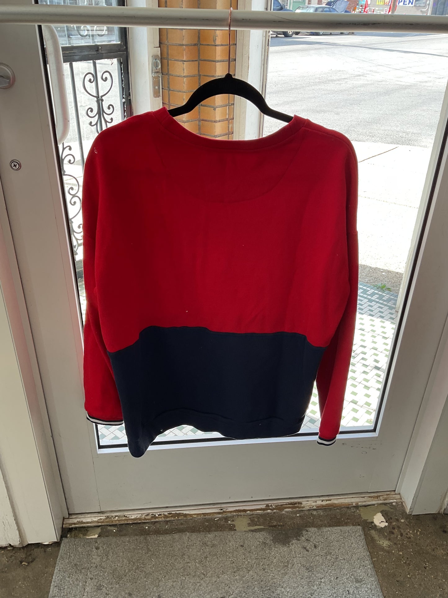 Tommy Hilfiger Red and Blue Sport Sweatshirt