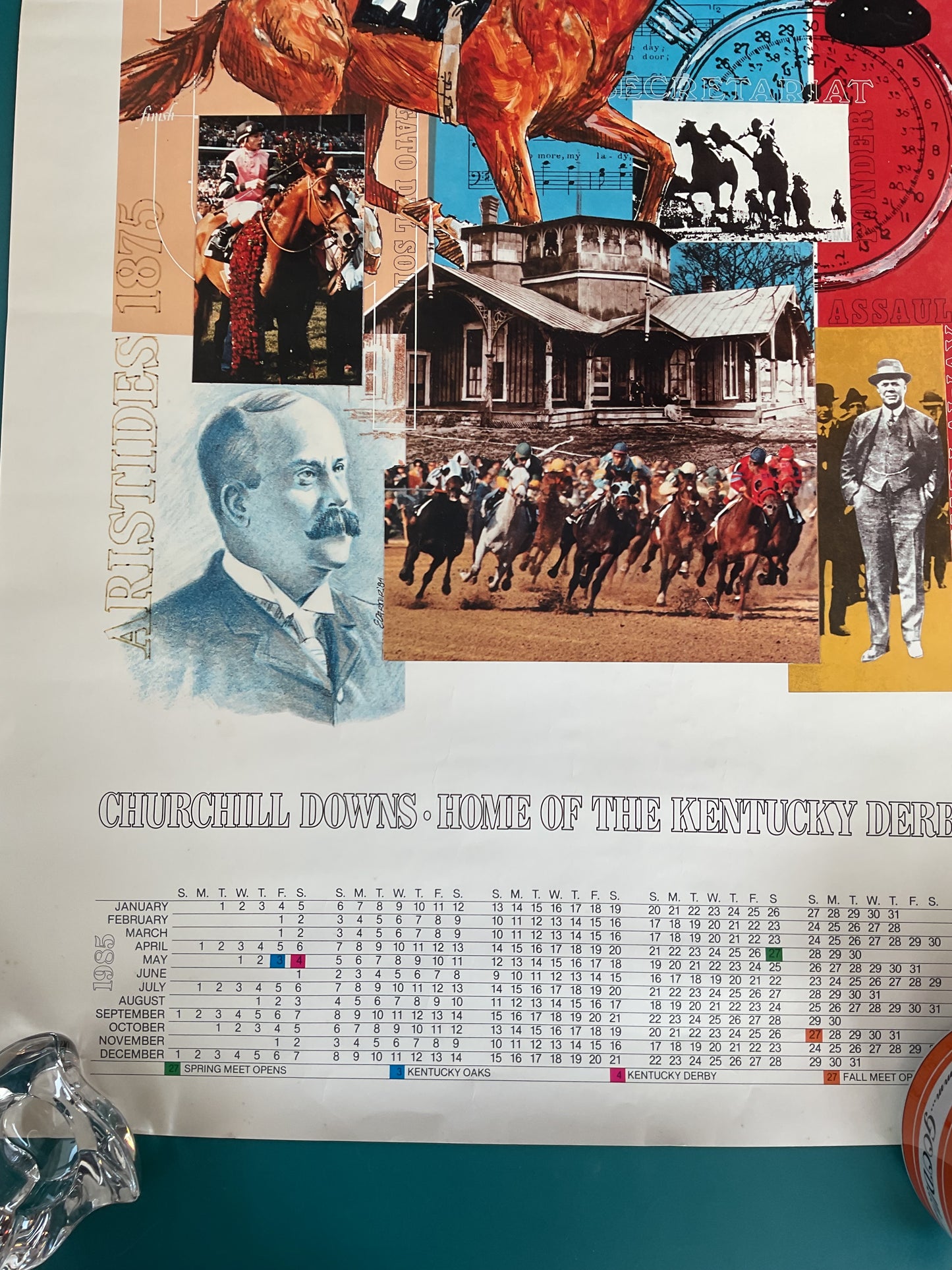 Churchill Downs Calendar 1985 Poster