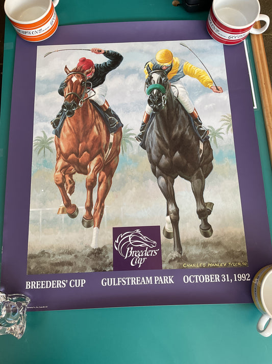 Breeders Cup 1992 Poster Charles Manley Tyler