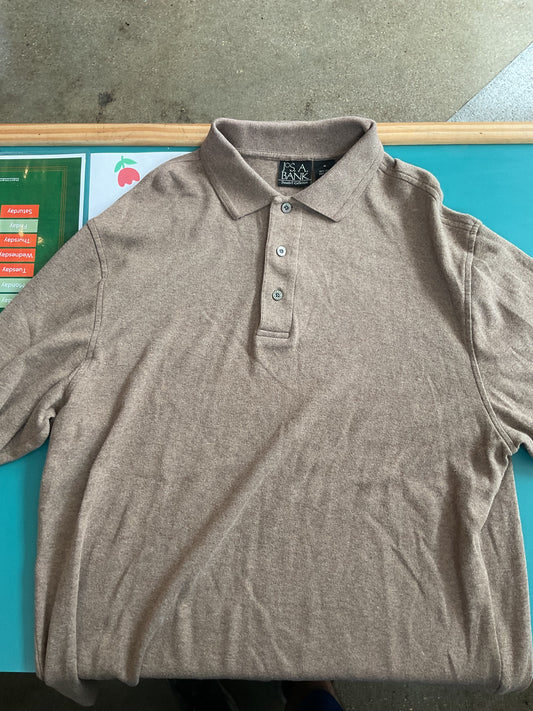 Jos. A. Bank Super Comfy Sweater Knit Men’s Collared Shirt size Medium