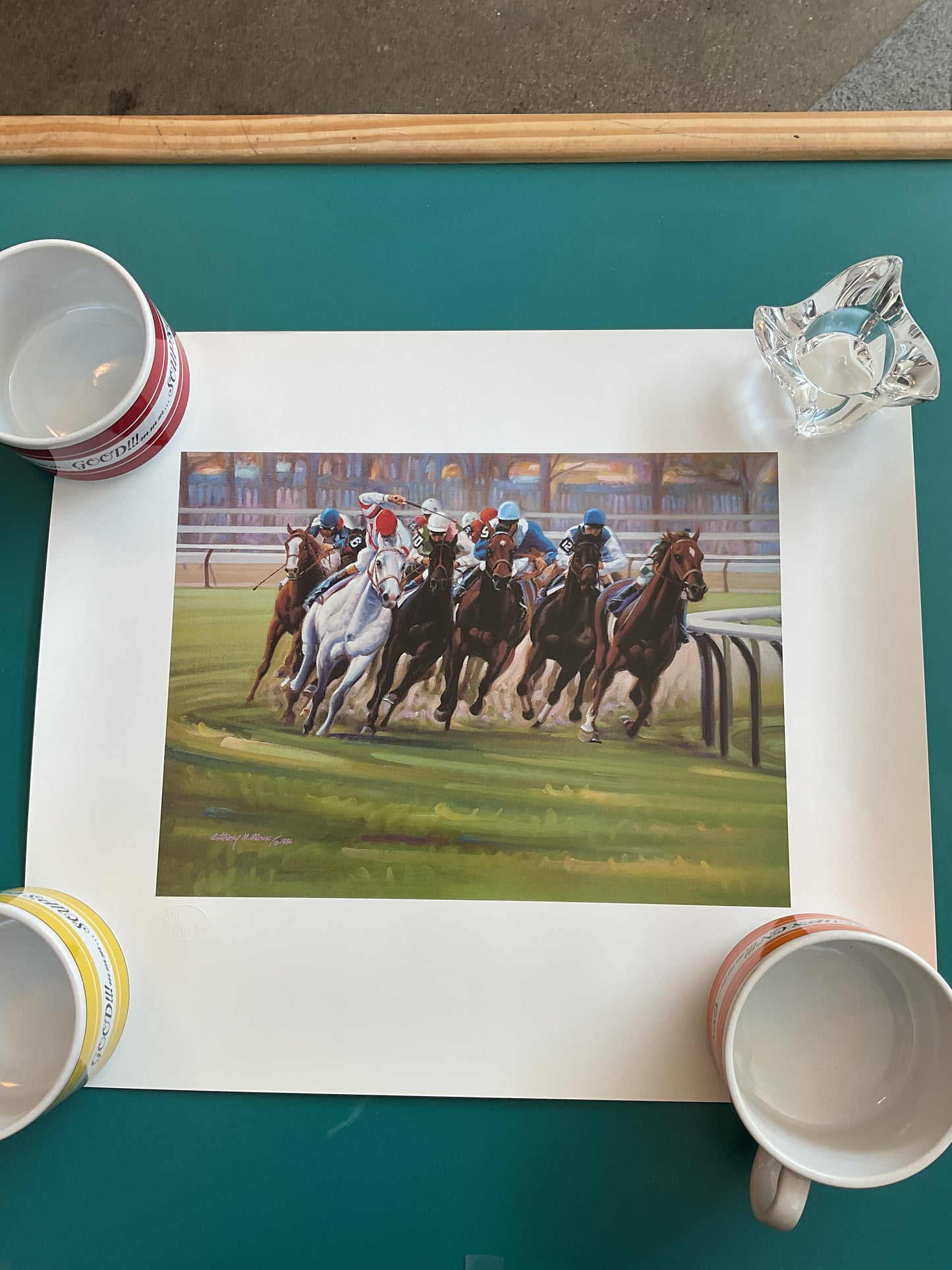 Horse Racing 1986 Print by Anthony Alonzo