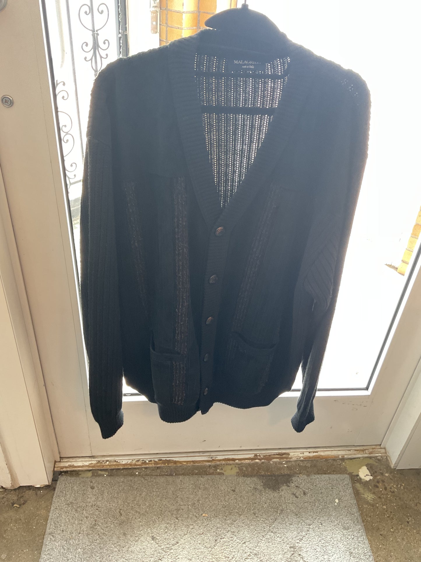 Vintage Italian Cardigan Knitwear Malagrida Size XL