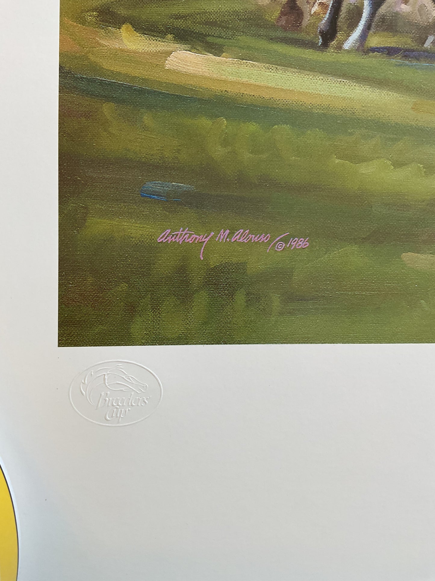 Horse Racing 1986 Print by Anthony Alonzo