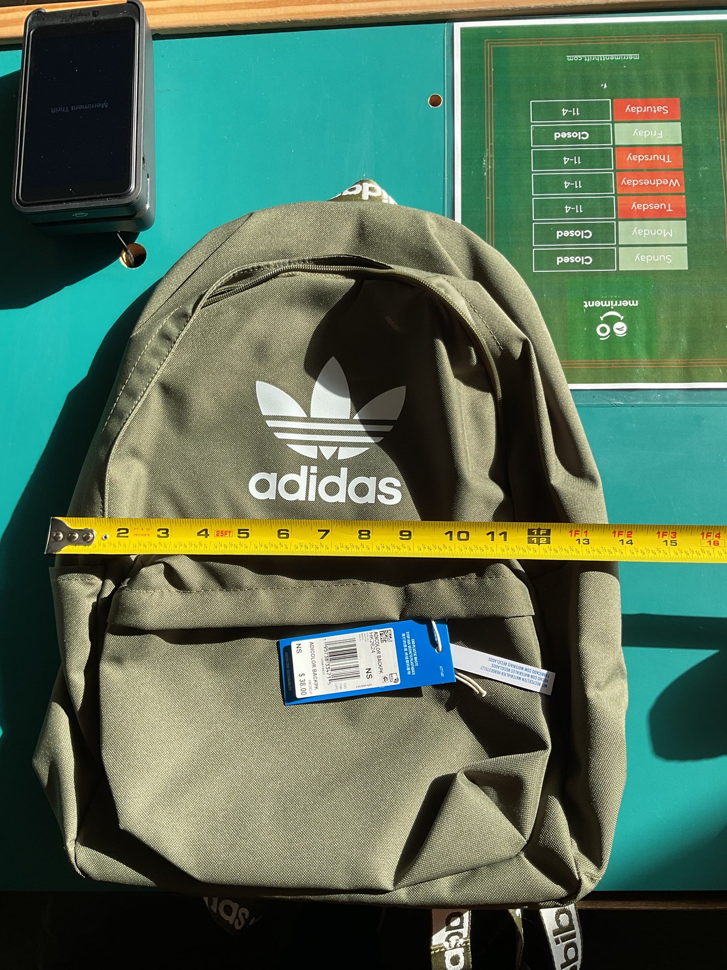 New Adidas Army Green Backpacks