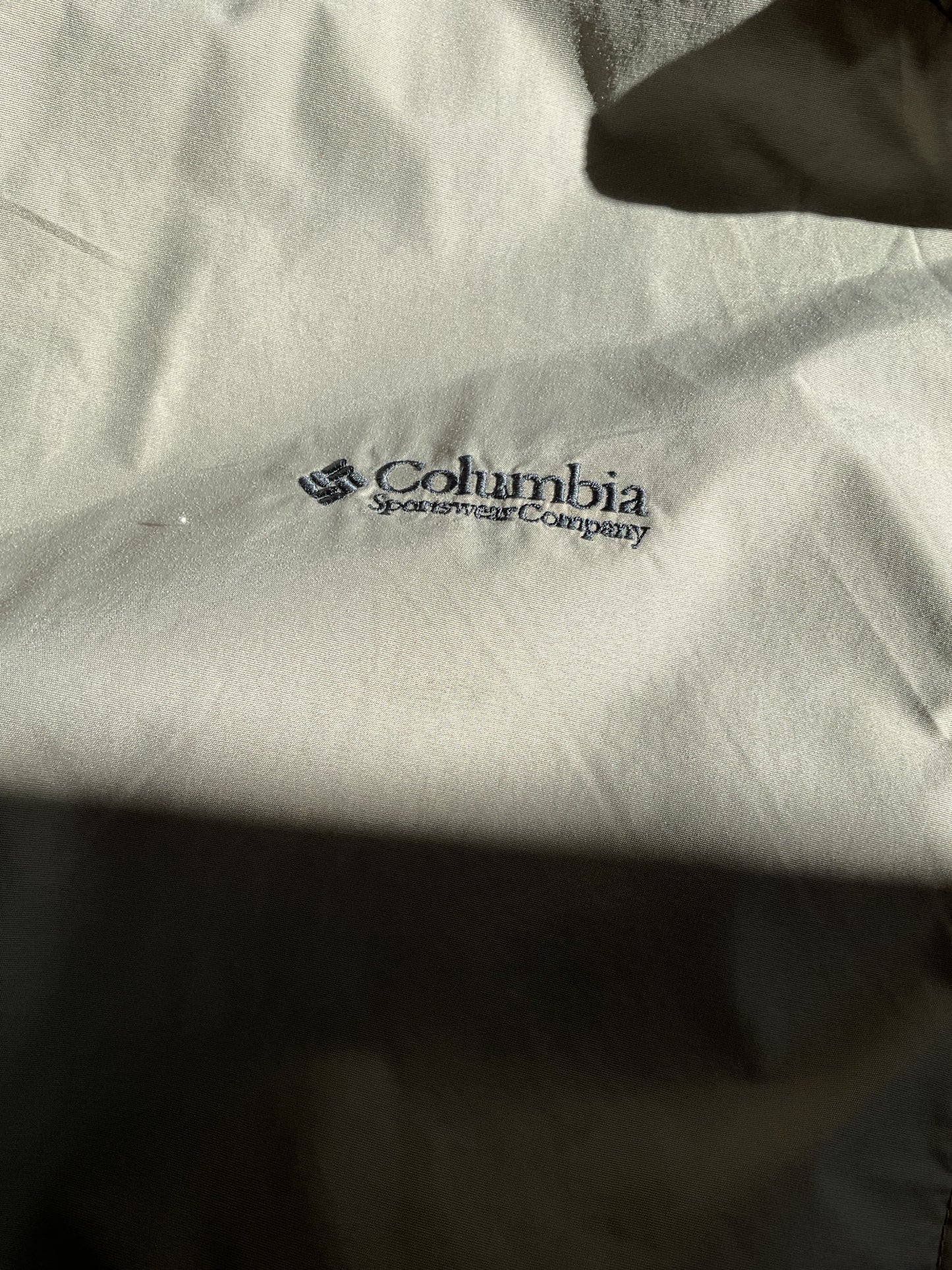 Vintage Khaki Columbia Hardshell Jacket Large