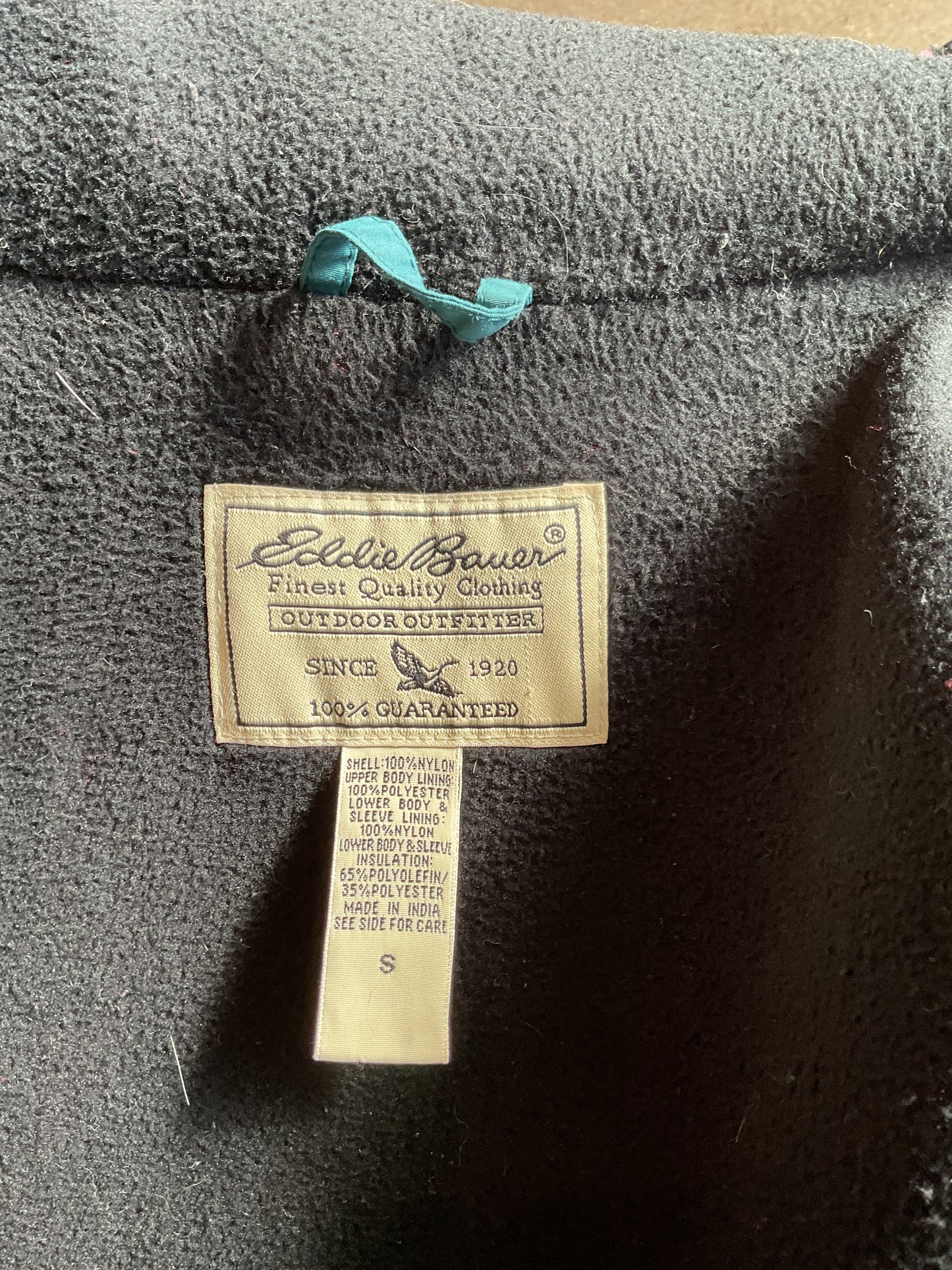 Vintage Teal Eddie Bauer Warm Rainjacket