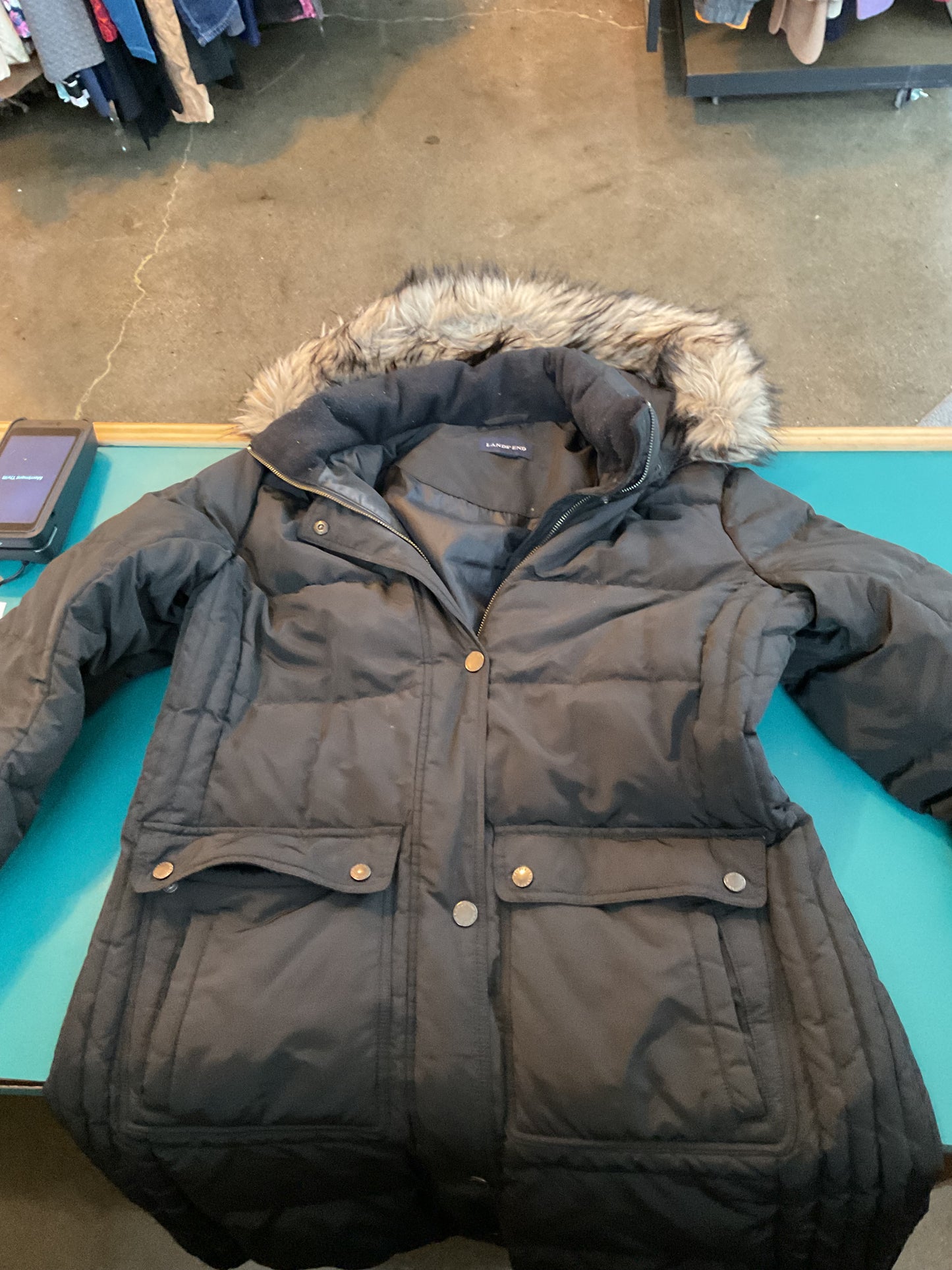Women’s Large Lands End Insulated Winter Coat