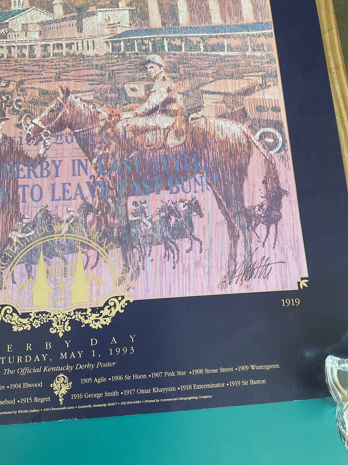 The Official Kentucky Derby Poster 1993 119th Kentucky Derby