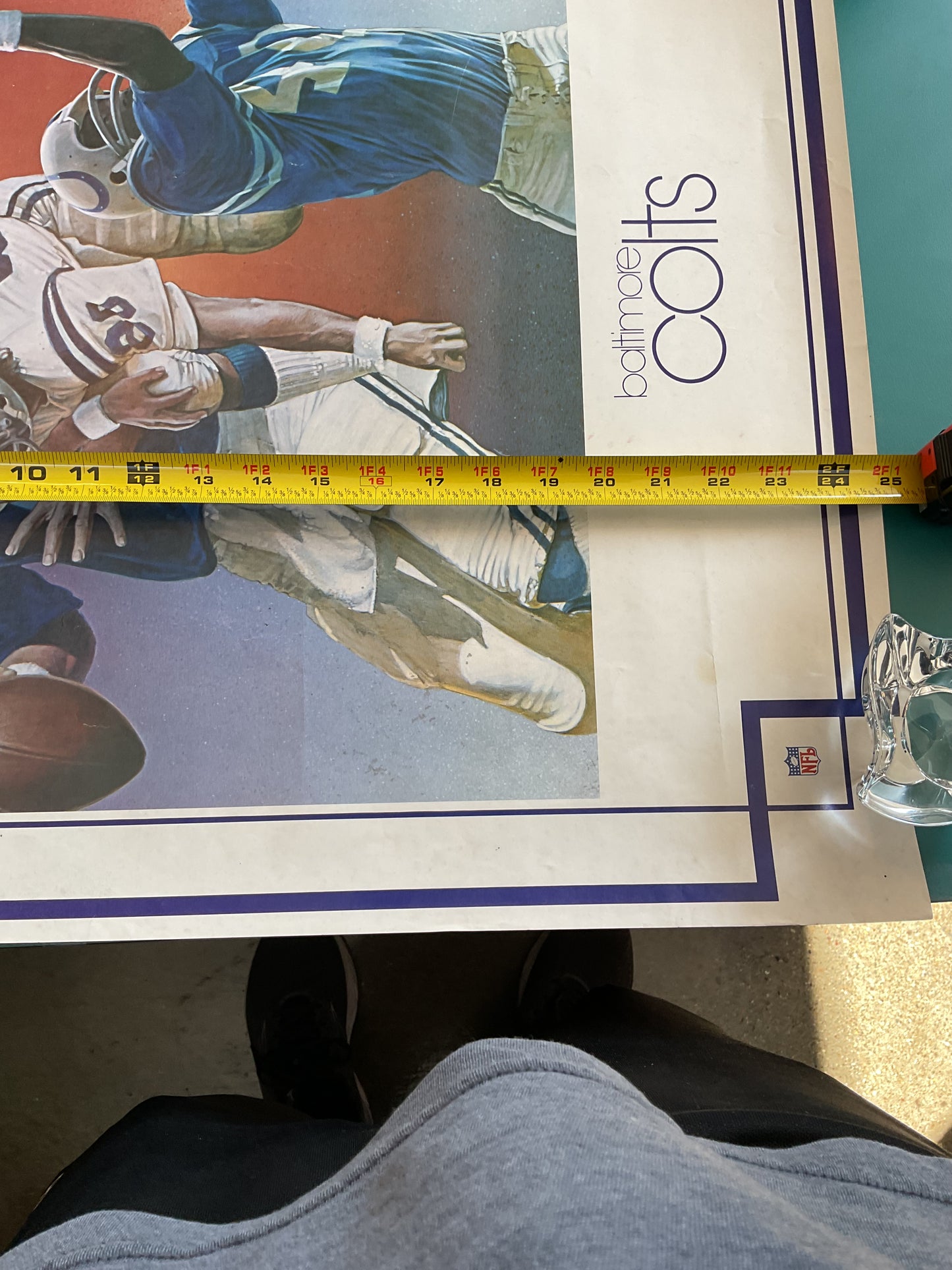 Vintage Baltimore Colts NFL Poster