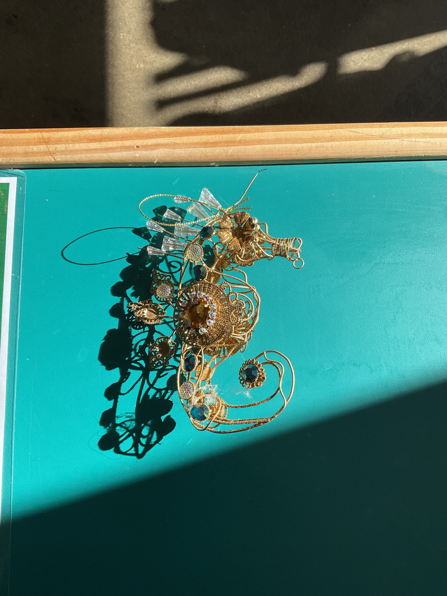 Beautiful Ornate Seahorse Ornament