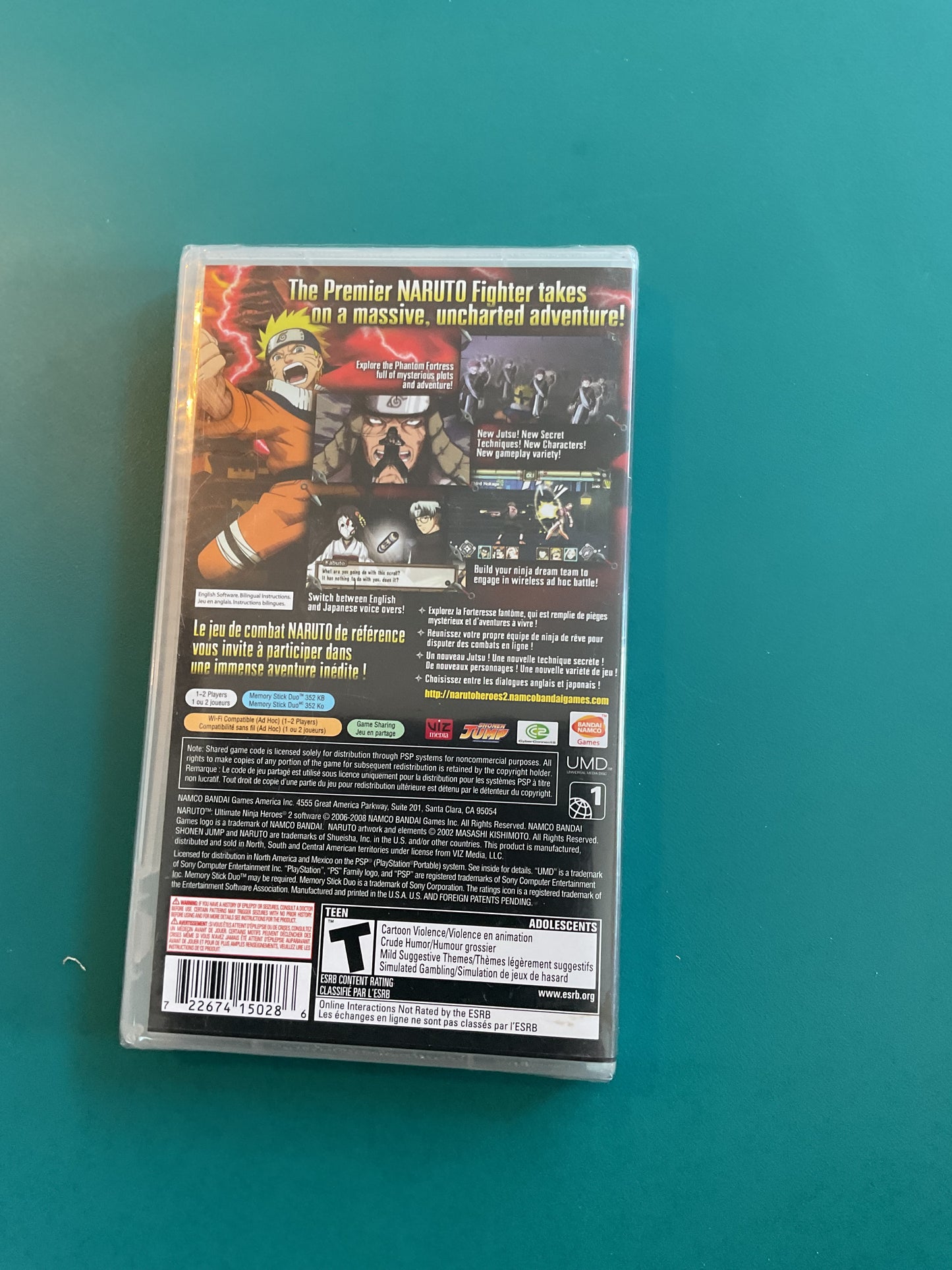 Naruto Ultimate Ninja Heroes 2 factory sealed PSP Game