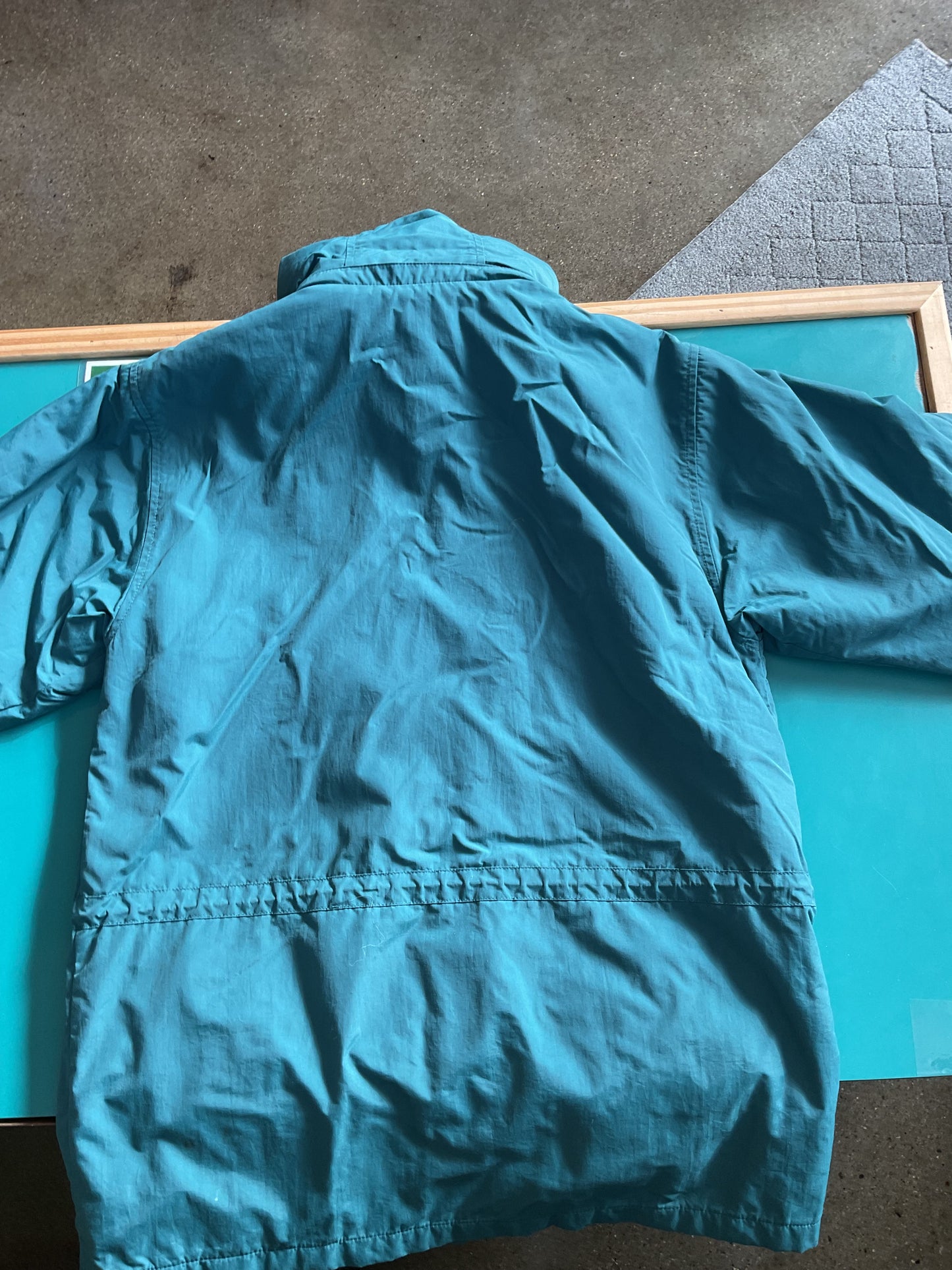 Vintage Teal Eddie Bauer Warm Rainjacket