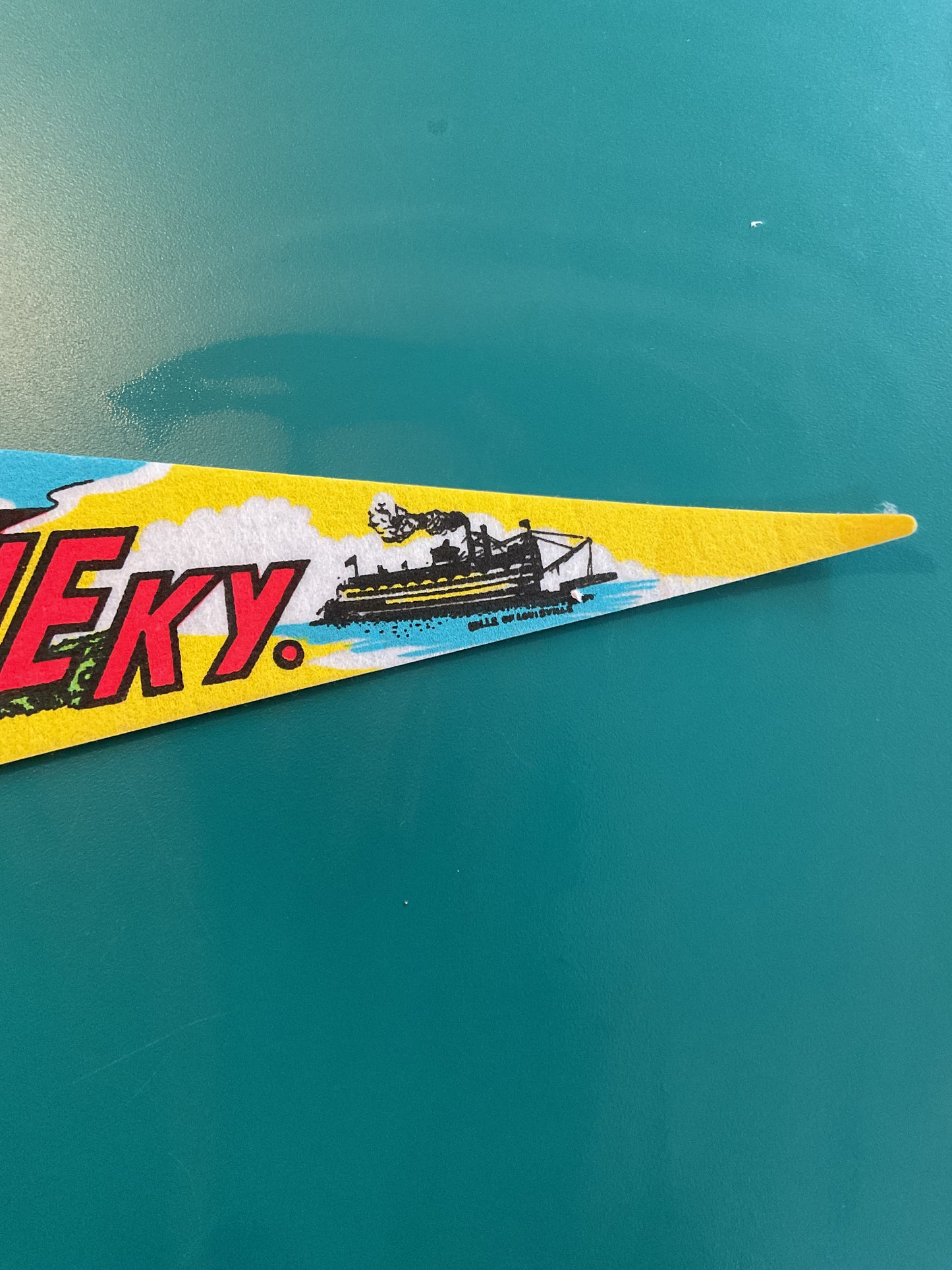 Vintage 1974 Felt Louisville Kentucky Souvenir Pennant