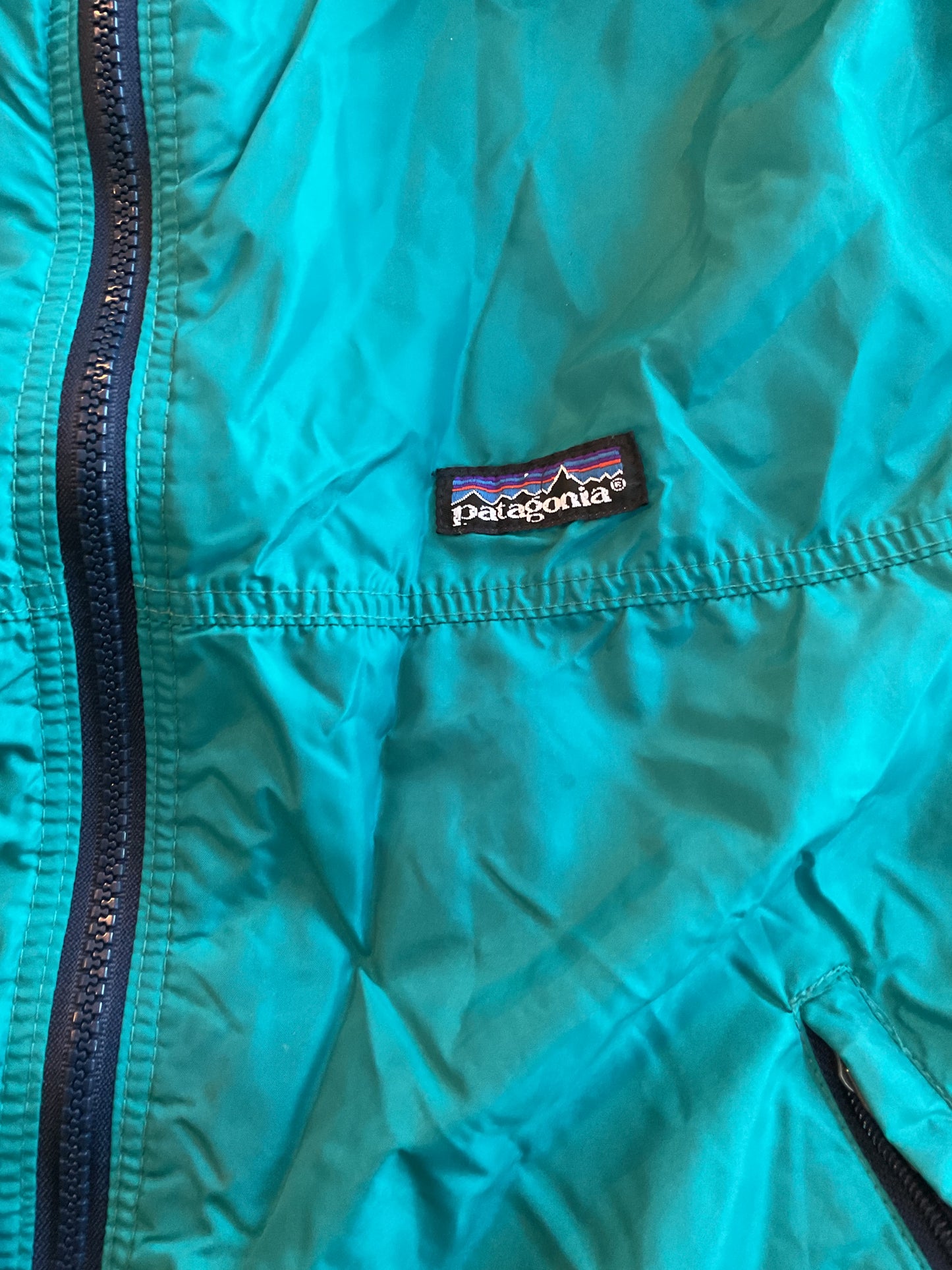 Vintage Teal Patagonia Windbreaker Large