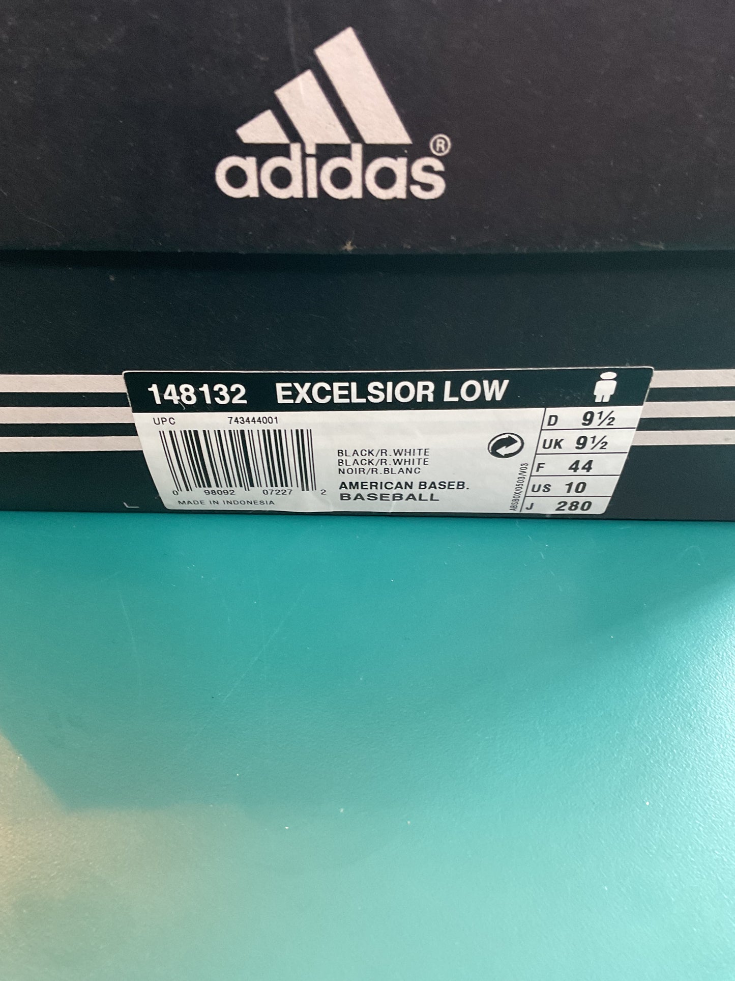 Excelsior Low Adidas Baseball Shoes Size 10