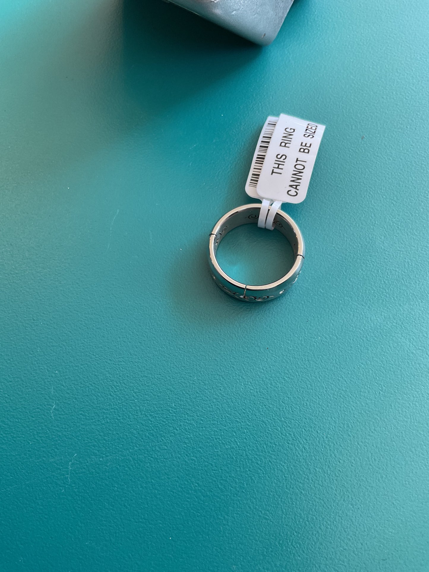 Stainless Steel Ring Energy Pattern Ring Women’s Size 8