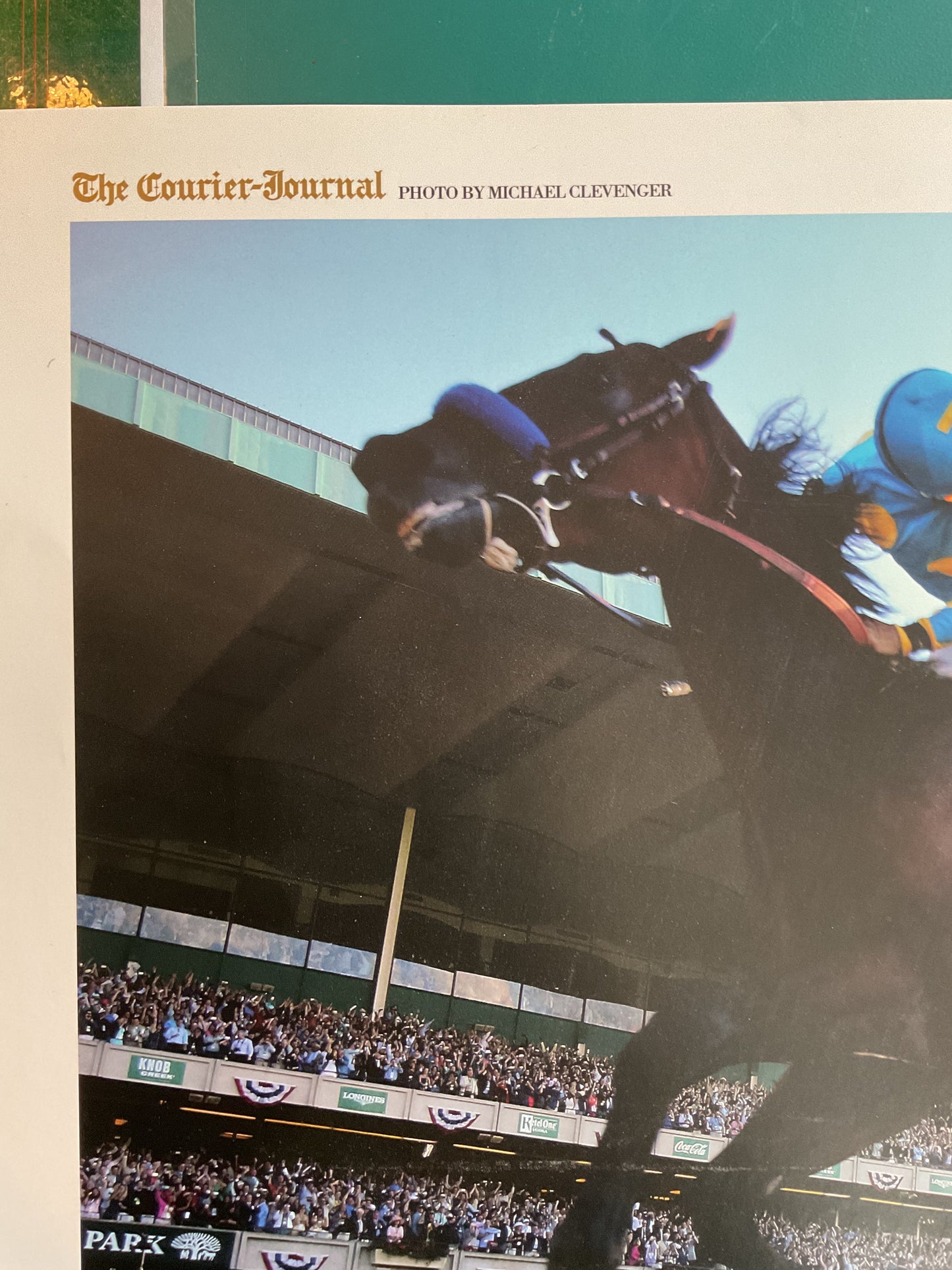 American Pharaoh Finish Line Kentucky Derby Print