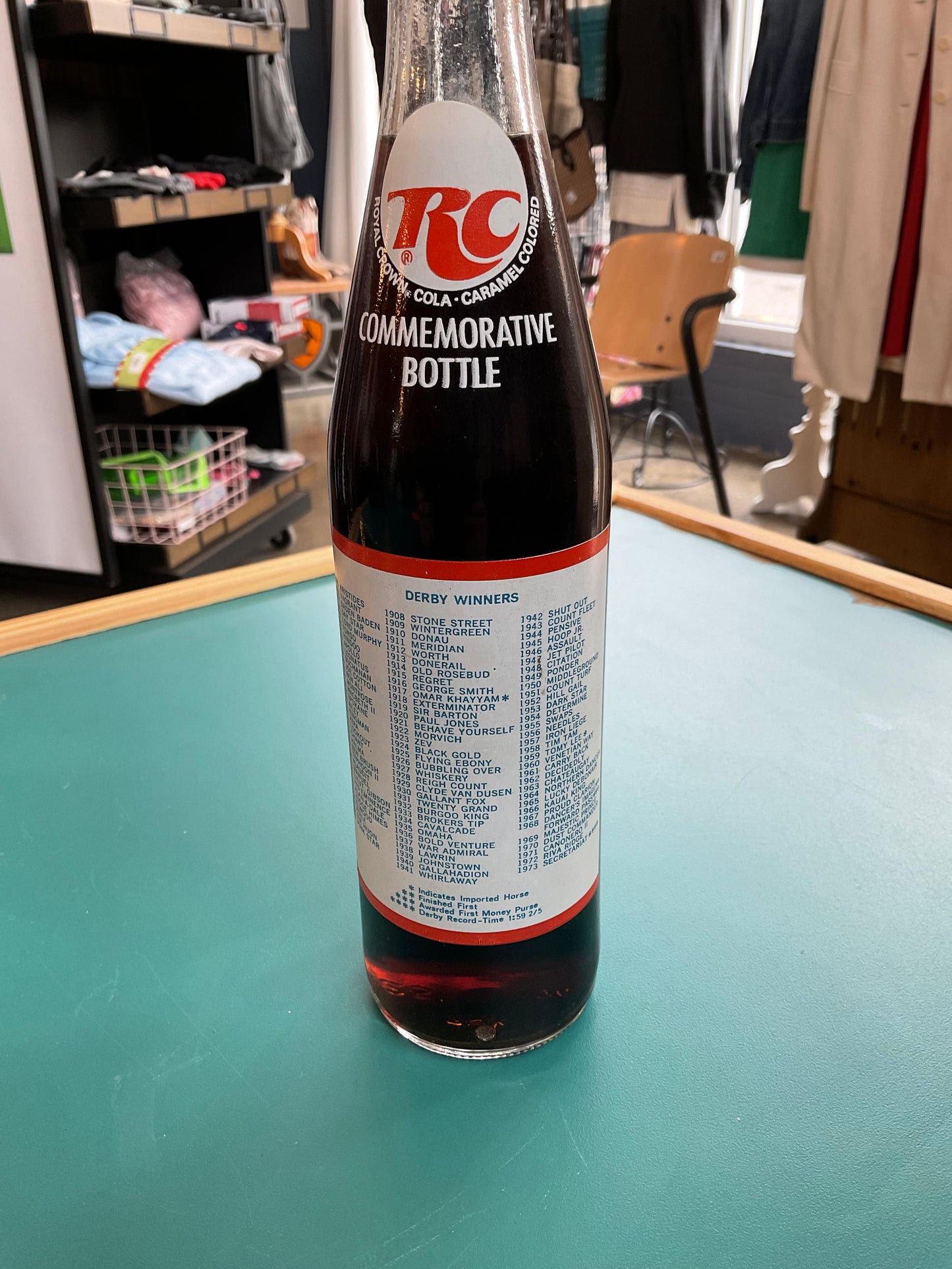 Royal Crown Cola 100th Derby Bottle 1974