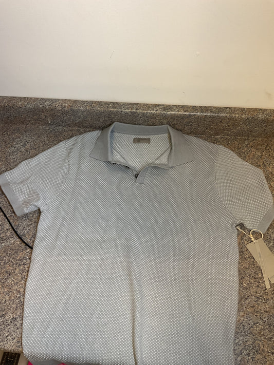 Large HB heather grey men’s polo shirt