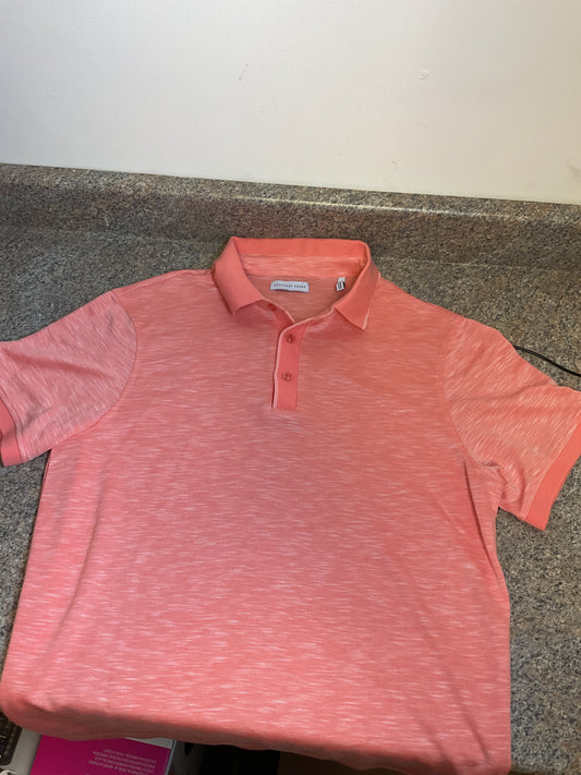 Large Coral Geoffrey Beene Men’s Polo