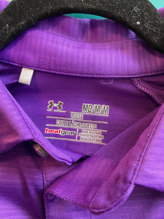 Purple Under Armour Performance Polo size Medium