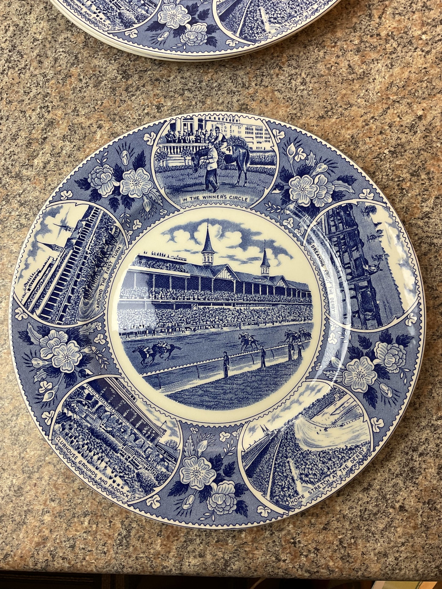 First Annual Limited Edition Kentucky Derby Staffordshire Plates 1977