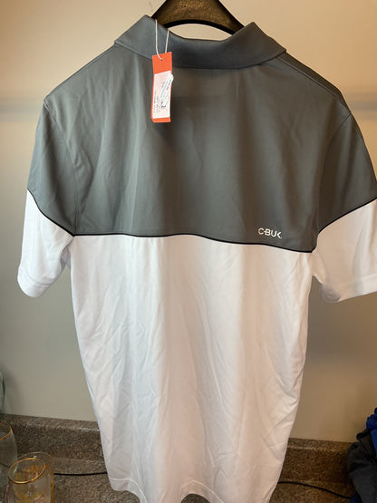 Super Bowl LII Grey and White Polo M