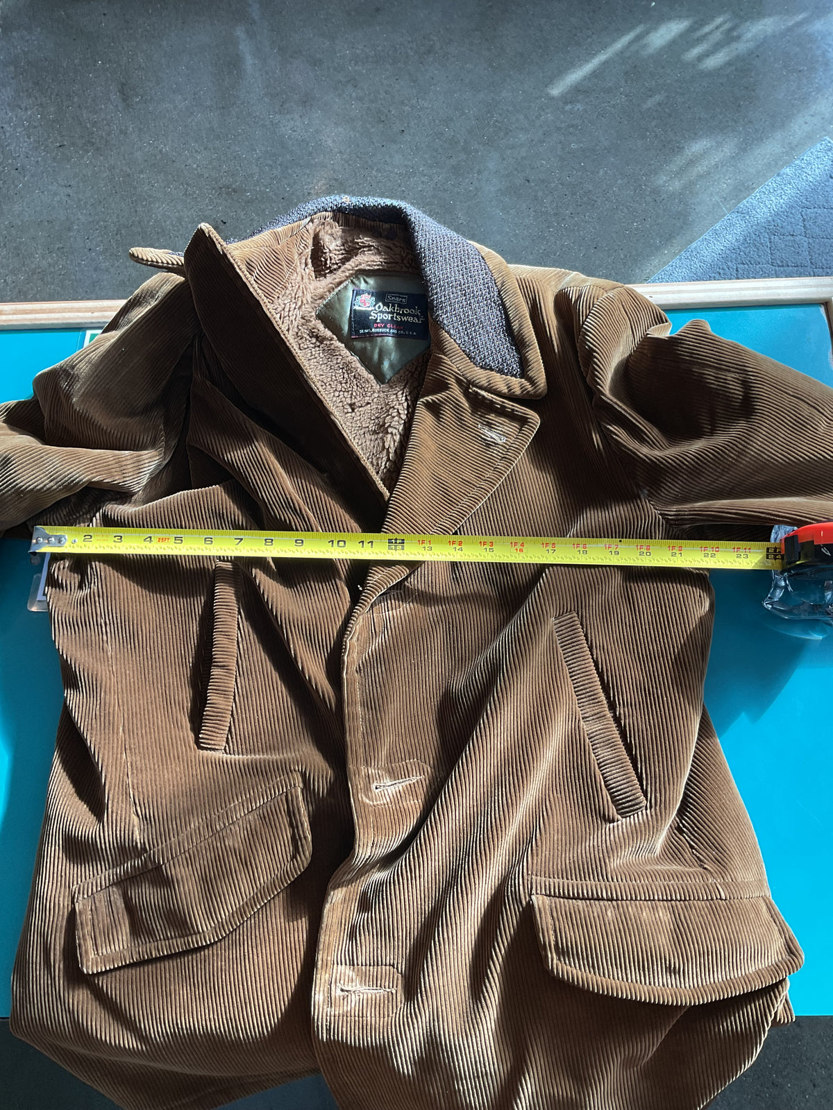 Vintage Brown Corduroy Oakbrook Sportswear Jacket