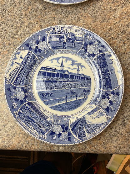 First Annual Limited Edition Kentucky Derby Staffordshire Plates 1977