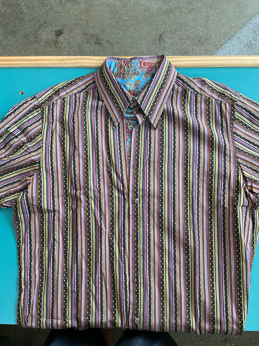 Robert Graham Fun Button Down Shirt Size Large