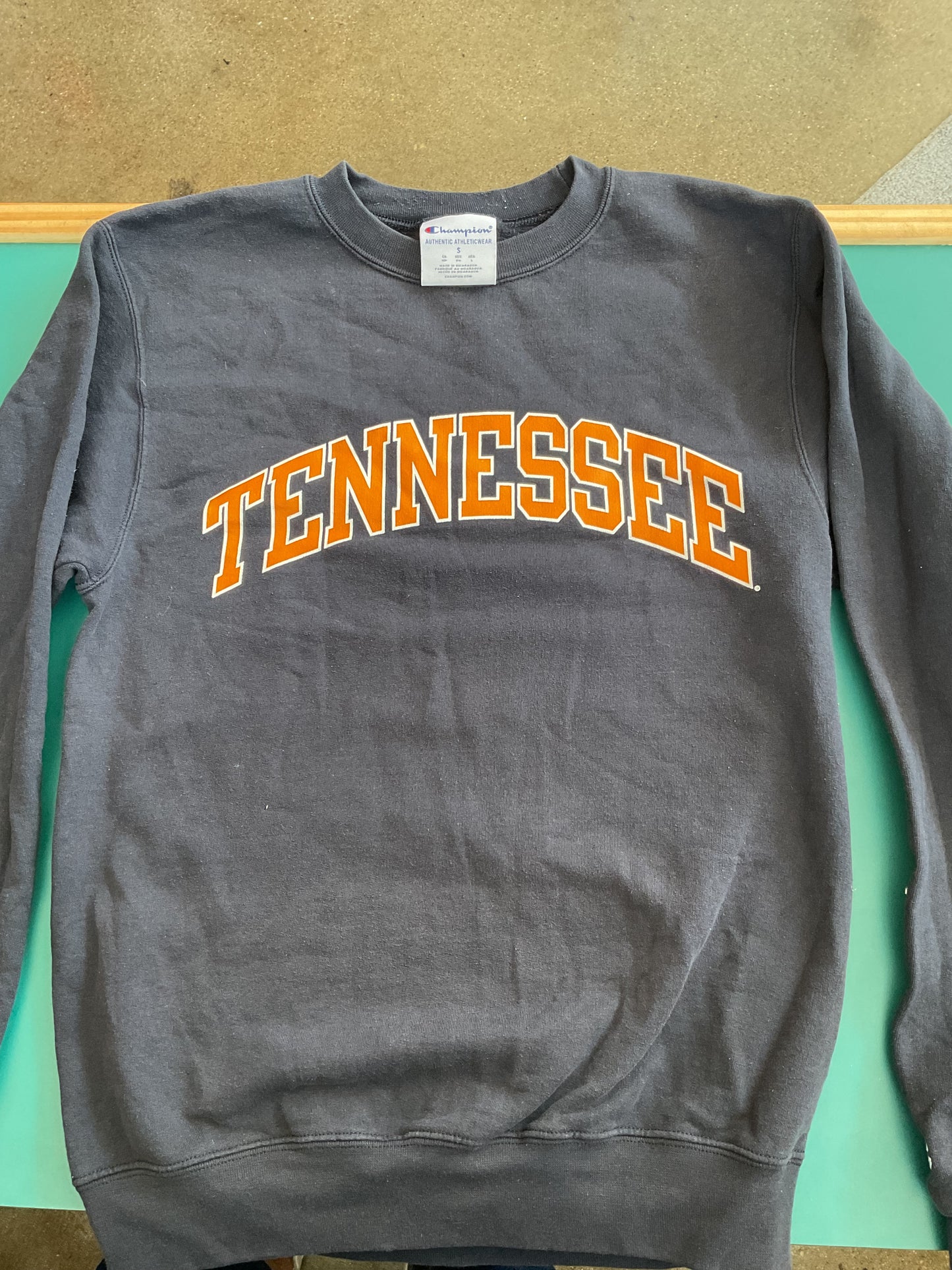 Vintage Navy Blue Champion Tennessee Sweatshirt size Small