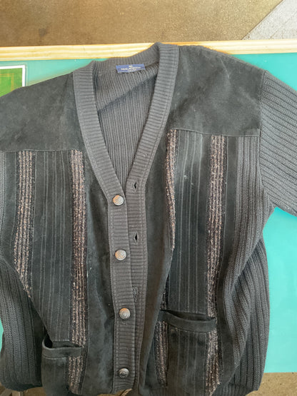 Vintage Italian Cardigan Knitwear Malagrida Size XL