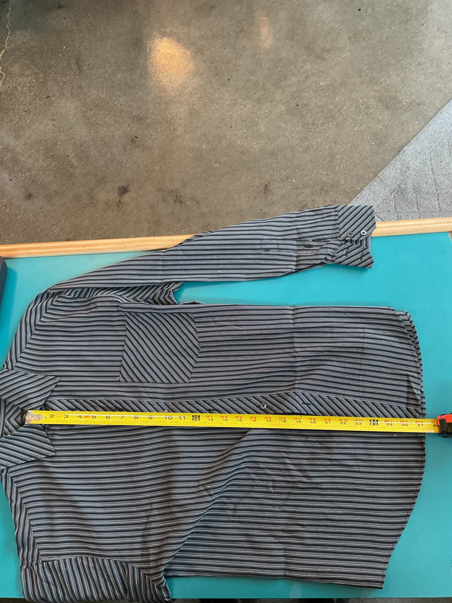 Bugatchi Uomo Black and White Striped Button Down