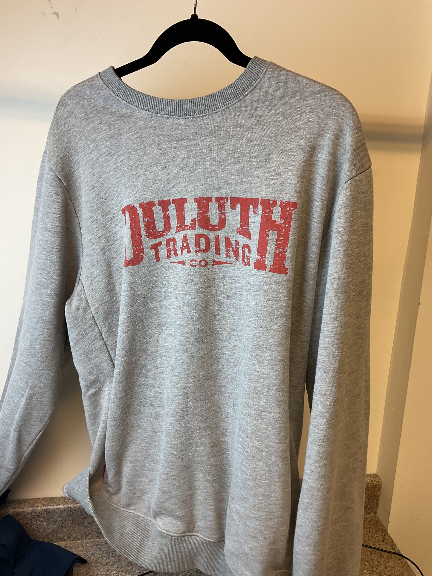 Duluth Trading Co Grey Sweatshirt Large