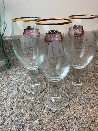 Kentucky Derby 141 Stella Artois Collectors Glasses