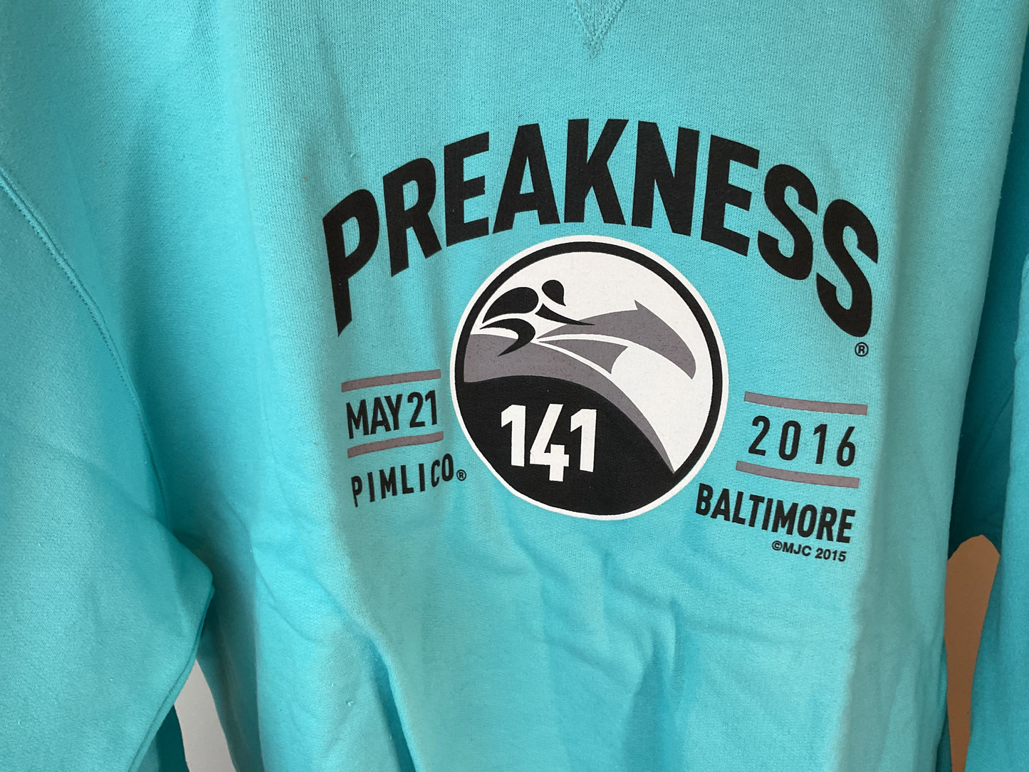 Aqua Blue Preakness 141 Sweatshirt XL