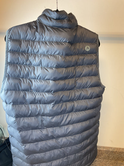 Marmot Light Grey Puffy Vest Large