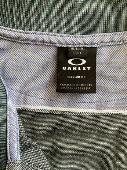 Oakley Polo Green and Blue Size M