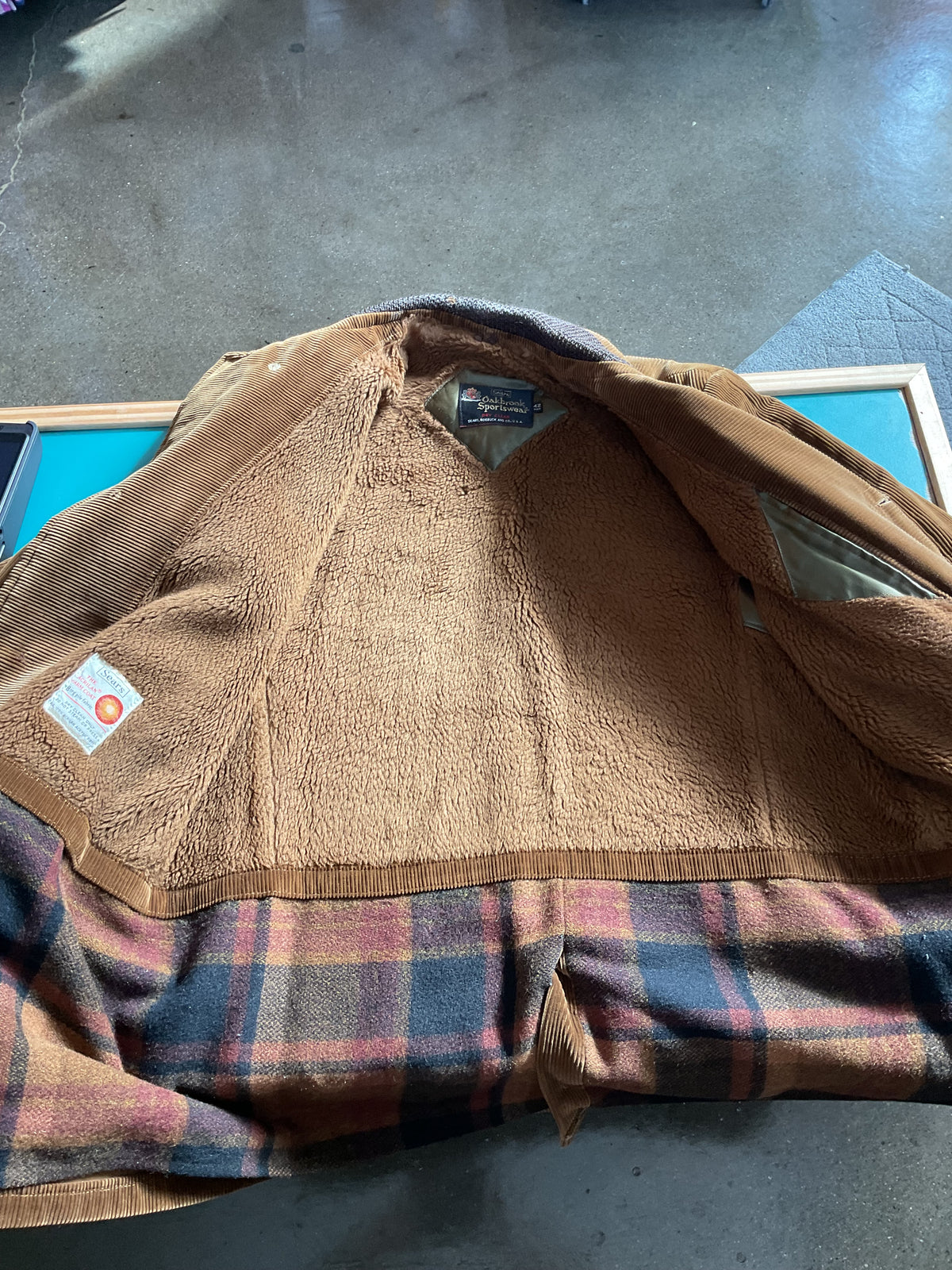 Vintage Brown Corduroy Oakbrook Sportswear Jacket