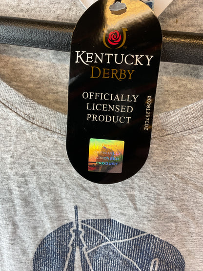 Kentucky Derby 141 Officially Licensed Grey Long Sleeve Shirt XL