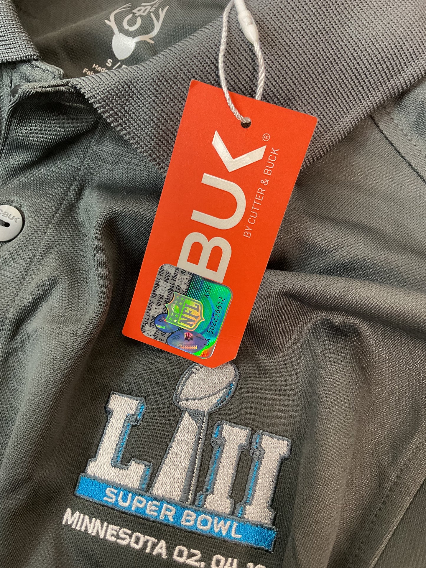 All Grey Super Bowl LII Polo S